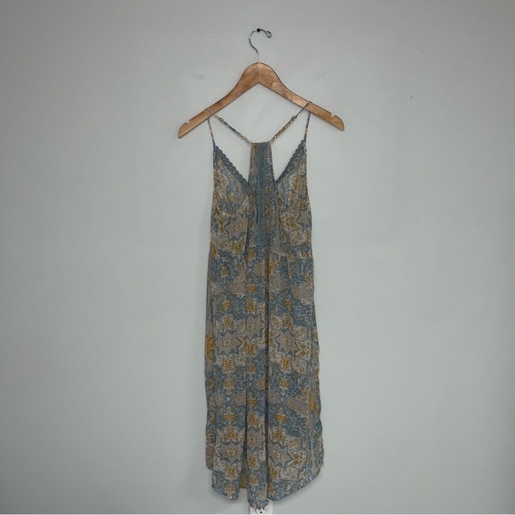 Sun & Shadow Sleeveless Tunic Tank Women's Size Small Flowy Sheer Open Front - Picture 7 of 9